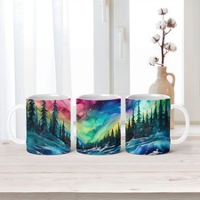 Northern Lights Aurora Borealis Mug Tea Coffee Cup Birthday Gift Christmas Gift