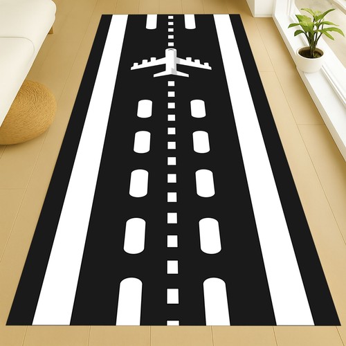 Airplane runway rug - airplane,