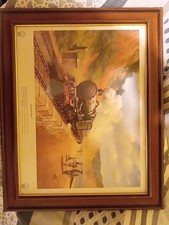 On The Sea Wall By Don Breckon Framed Painting GWR Locomotive 53cmx42cmx3cm