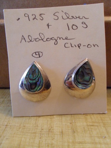 Vintage sterling abalone - sterling,