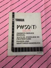 Yamaha PW 50 T Owners Manual 1987 Book 
