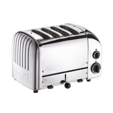 Dualit Classic 4 Slot Toaster With Sandwich Cage Polished Stainless Steel 40590