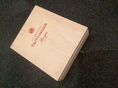 Taittinger champagne wooden - taittinger,