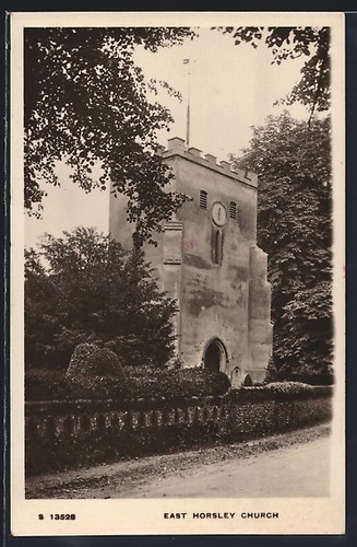 East horsley church postcard - church,,