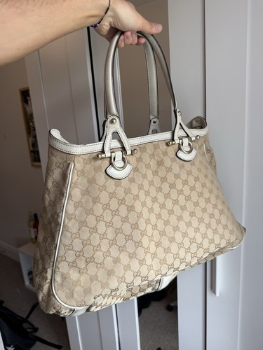 Beige and brown canvas - beige,