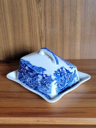 Victorian blue white willow - blue,