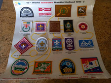18 x Baden Powell Scout World Jamboree Badges 1920 to 1995
