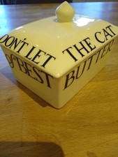 Emma Bridgewater black toast butter dish