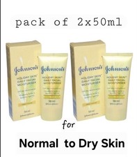 2 x Johnson's Holiday Skin Facial Moisturiser Normal / Dry Skin 2x50ml Pack