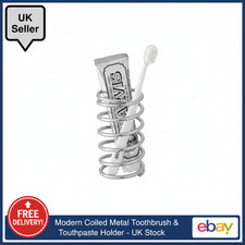 Toothbrush Holder Metal Bathroom Tool for Toothpaste Makeup Brush Storage Rack