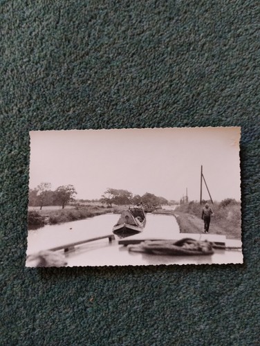 Kvc62b old photo narrow boat - kvc62b,