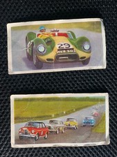 2x 1959 Merrysweets - World Racing Cars: LISTER JAGUAR #4, SALOON CAR RACING #27