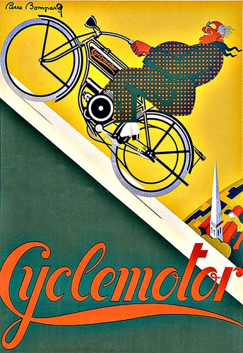 Art cyclemotor 1920 - cyclemotor,