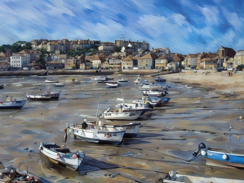 Card print padstow - a5, a4