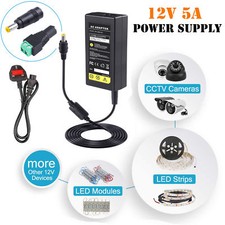 12V 5A 5 amp 60W POWER Supply