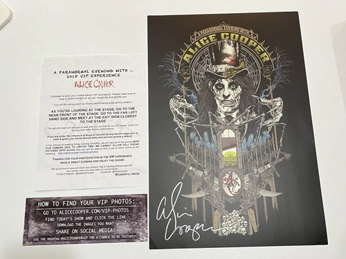 Alice cooper hand signed - alice,