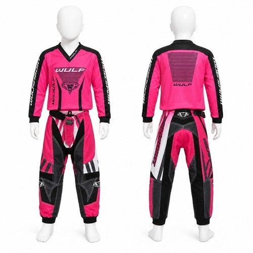 Kids pink motorbike motocross