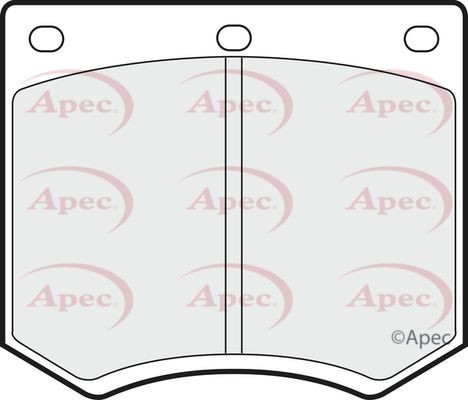 Apec front brake pad set - pad,