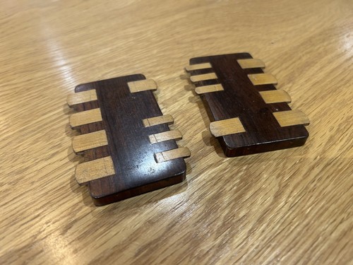 Pair vintage hardwood - pair, whist