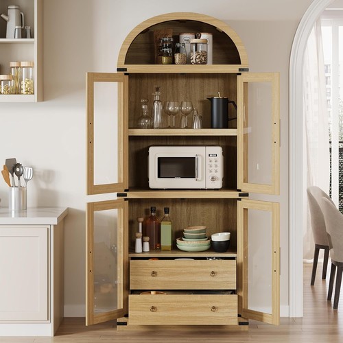 Arched bookcases wooden - arched,