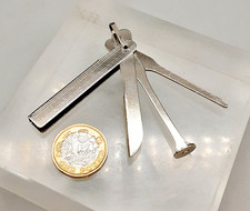 Vintage Engraved Silver-Tone