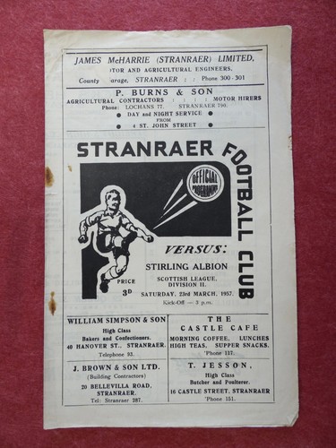 Stranraer stirling albion - v,
