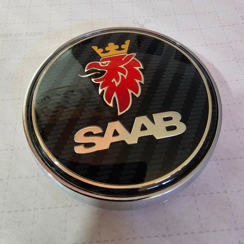Saab badge black rear - saab,