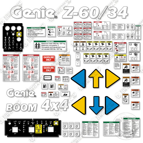 Fits genie decal kit - genie, z-60/34