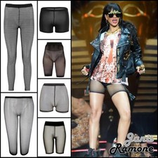 Womens Fishnet Cycling Shorts