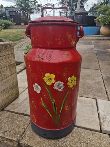 Vintage milk churn with - vintage,