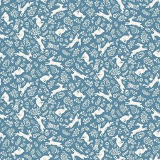 Foxwood BUNNIES blue, cotton