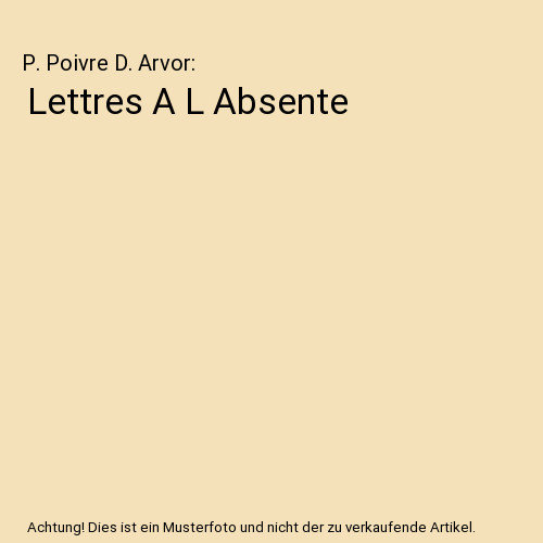 Lettres absente p poivre - l, absente,