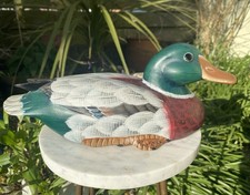 Hand Painted Wooden Mallard