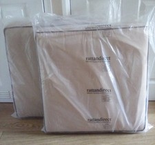 2 rattan garden furniture seat cushions