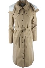 ERDEM BEIGE WOOL COAT UK 10