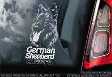 German Shepherd Car Sticker -