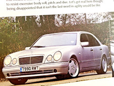 MERCEDES E55 AMG W210 - FRAMEABLE COLLECTIBLE ORIGINAL CLASSIC CAR MODEL REVIEW