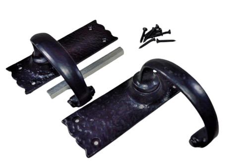 Black antique door - black,
