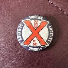 RED X PIN BADGE RED EX CLASSIC CAR MOTORSPORT VINTAGE BRITISH SPORTS CAR