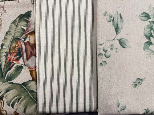 Fabric bundle greens monkey - fabric,