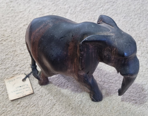 Vintage handcarved ebony male - ebony,