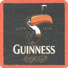 Guinness toucan beer mat - guinness,