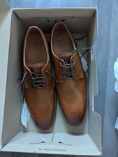 John Lewis Mens Shoes, Albany, Semi-brogue, Tan, Size 9UK