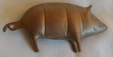 VINTAGE BRASS PIG +- 14CMS X 7CMS (I)
