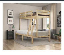 TRIPLE SLEEPER PINE BUNK BED (NO MATRESSES)