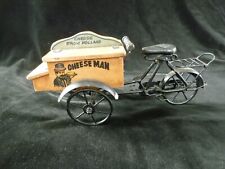 Vintage  MODEL Wood Metal DUTCH Cheese Man  delivery advertising BIKE.
