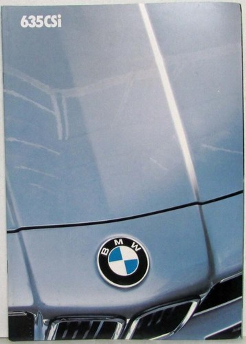 1986 bmw 635csi sales - 1986, brochure