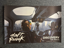 SERIOUSLY RARE UNUSED 78x50cm RECORD STORE POSTER - DAFT PUNK - DISCOVERY (2001)