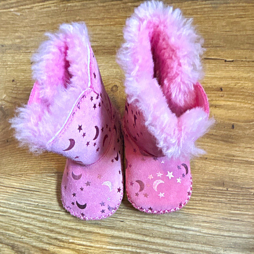 Ugg girls pink suede faux - girls,