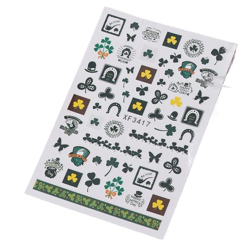 Nail art stickers patricks - stickers, st